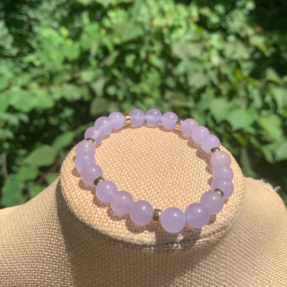 Pale purple Jade bracelet